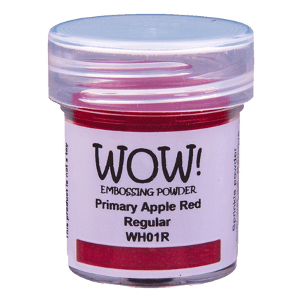 Primary Embossing Powder showing Apple Red made by WOW sold by RQC Supply Canada an arts and craft store located in Woodstock, Ontario
