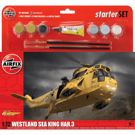 1:72 Westland Sea King Har.3 Helicopter Model Kit sold by RQC Supply Canada an arts and craft store located in Woodstock, Ontario