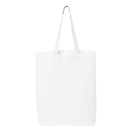 Cotton Canvas Tote sold by RQC Supply Canada an arts and craft store located in Woodstock, Ontario showing white colour
