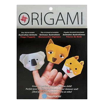 Origami Finger Puppet papers sold by RQC Supply Canada an arts and craft store located in Woodstock, Ontario