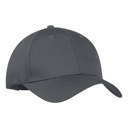 Youth 130 Economy Cotton Twill Hat sold by RQC Supply Canada an arts and craft store located in Woodstock, Ontario showing charcoal grey hat