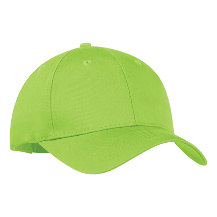 Youth 130 Economy Cotton Twill Hat sold by RQC Supply Canada an arts and craft store located in Woodstock, Ontario showing lime green hat