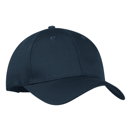 Youth 130 Economy Cotton Twill Hat sold by RQC Supply Canada an arts and craft store located in Woodstock, Ontario showing navy blue hat