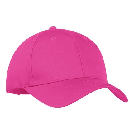 Youth 130 Economy Cotton Twill Hat sold by RQC Supply Canada an arts and craft store located in Woodstock, Ontario showing hot pink hat