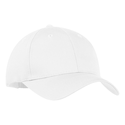 Youth 130 Economy Cotton Twill Hat sold by RQC Supply Canada an arts and craft store located in Woodstock, Ontario showing white hat