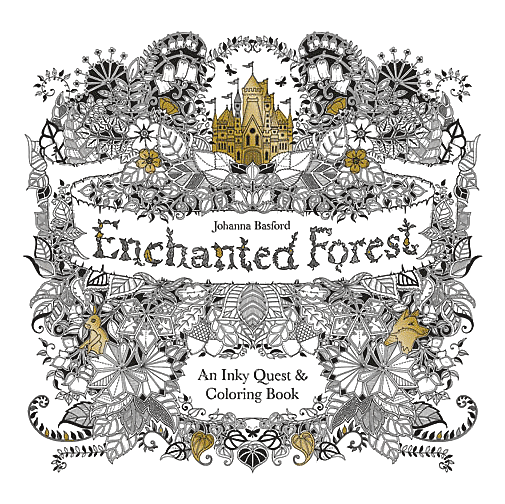 Enchanted Forest Adult Colouring book sold by RQC Supply Canada an arts and craft store located in Woodstock, Ontario