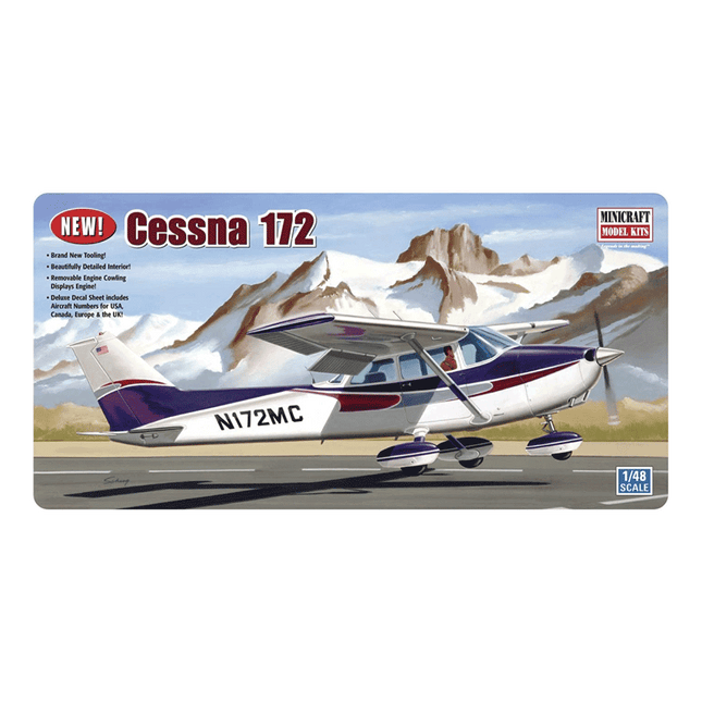 Minicraft, Cessna 172 Tricycle Gear, Model Plane, 1/48 Scale, RQC Supply, Woodstock, Ontario