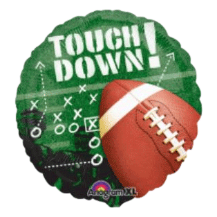 Touchdown Football Helium Balloons sold by RQC Supply Canada located in Woodstock, Ontario