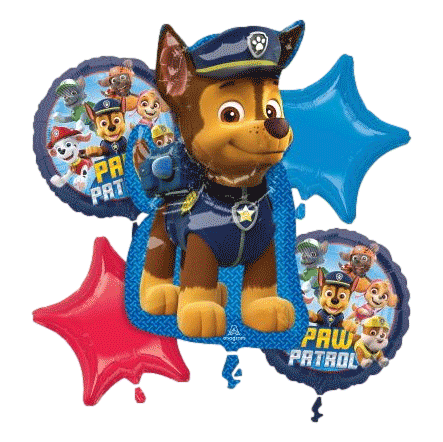 Paw Patrol Foil Balloons sold by RQC Supply Canada an arts and craft store located in Woodstock, Ontario