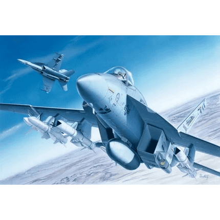 Italeri FA 18E Super Hornet Model Airplane Kit sold by RQC Supply Canada an arts and craft store located in Woodstock, Ontario