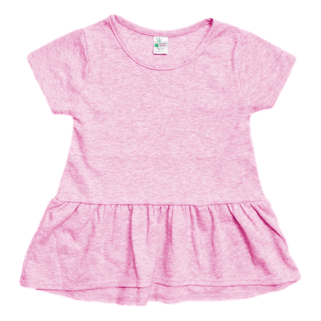 Short Sleeve Sublimation Peplum Cotton Candy Pink Tshirt sold by RQC Supply Canada an arts and craft store located in Woodstock, Ontario