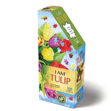 I am Tulip Jigsaw Puzzle Floral shaped sold by RQC Supply Canada an arts and craft  and hobby store located in Woodstock, Ontario