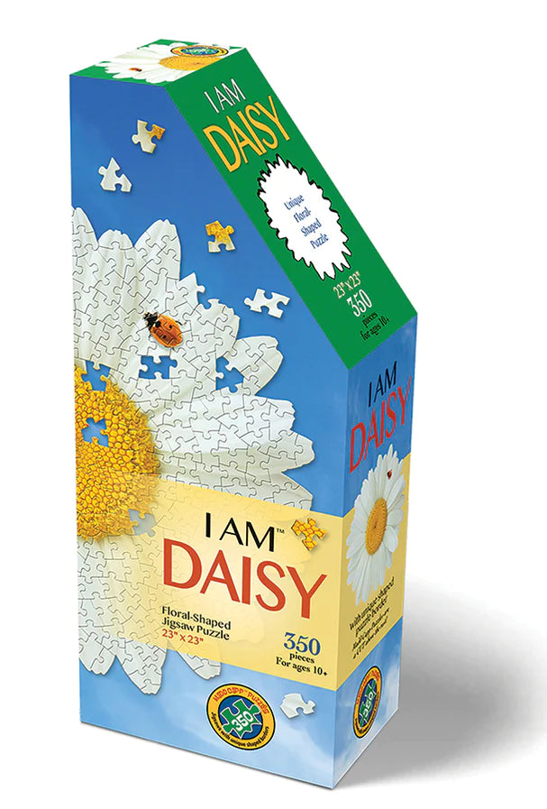 I am Daisy Jigsaw Puzzle sold by RQC Supply Canada an arts and craft store located in Woodstock, Ontario showing daisy Design