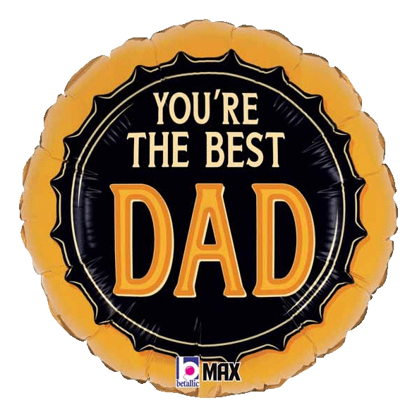 Your the Best Dad Happy Father's Day Helium Filled Balloons sold by RQC Supply Canada an arts and craft store located in Woodstock, Ontario