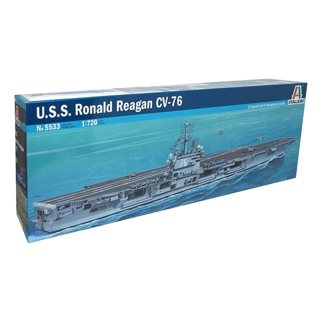 Italeri, USS Ronald Reagan, CVN-76, Model Aircraft Carrier, 1/720 Scale, 5533, RQC Supply, Woodstock, Ontario