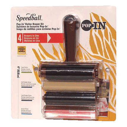 Speeball Pop in Roller Brayer Kit sold by RQC Supply Canada an arts and craft hobby store located in Woodstock, Ontario