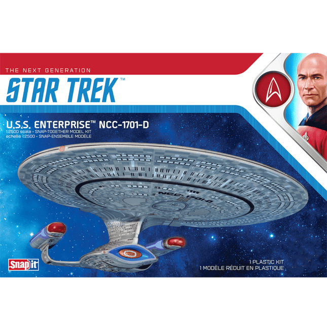 AMT, USS Enterprise NCC-1701-D, The Next Generation, Snapit, 1/2500 Scale, 1126, RQC Supply, Woodstock, Ontario