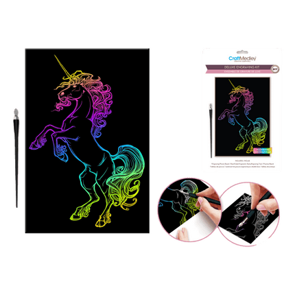 Engraving Kits sold by RQC Supply Canada located in Woodstock, Ontario shown in Holographic Unicorn