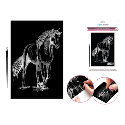 Engraving Kits sold by RQC Supply Canada located in Woodstock, Ontario shown in Metallic Horse