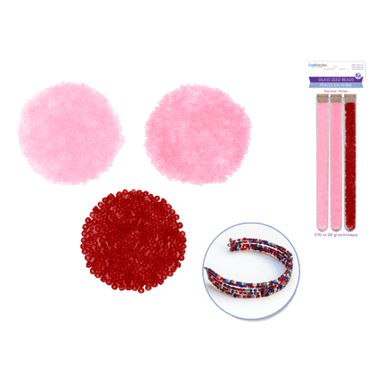 Glass Seed Beads: 2.5/3.5/4.3mm Pearlized 78g (26g x 3 Corked Tubes)