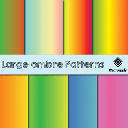 12" Large Ombre Pattern Vinyl