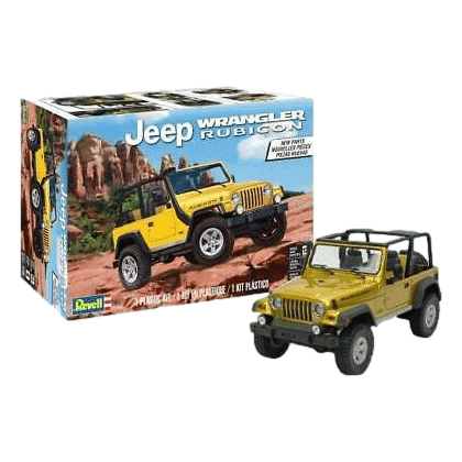 Revell Jeep Wranger Rubicon Model Car sold by RQC Supply Canada an arts and craft hobby store located in Woodstock, Ontairo