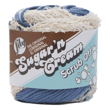 Lily The original Sugar ; N cream scrub off yarn sold by RQC Supply located in Woodstock, Ontario shown in denim colour