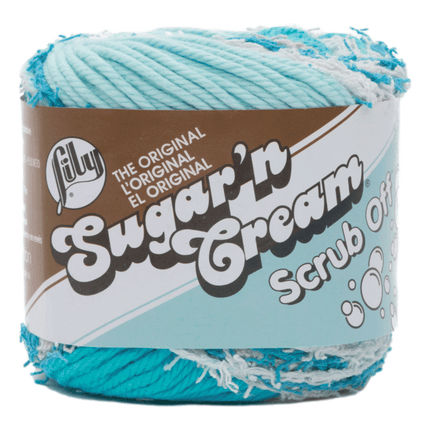Lily The original Sugar ; N cream scrub off yarn sold by RQC Supply located in Woodstock, Ontario shown in Spring Blue