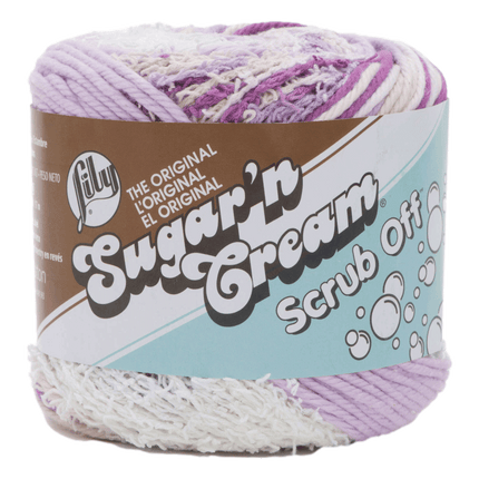 Lily The original Sugar ; N cream scrub off yarn sold by RQC Supply located in Woodstock, Ontario shown in Pretty Purple