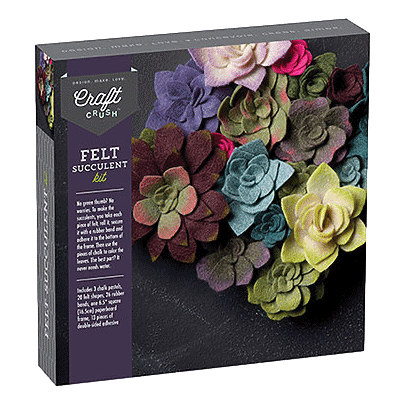 Craft Crush Felt Succulent Kit sold by RQC Supply Canada located in Woodstock, Ontario