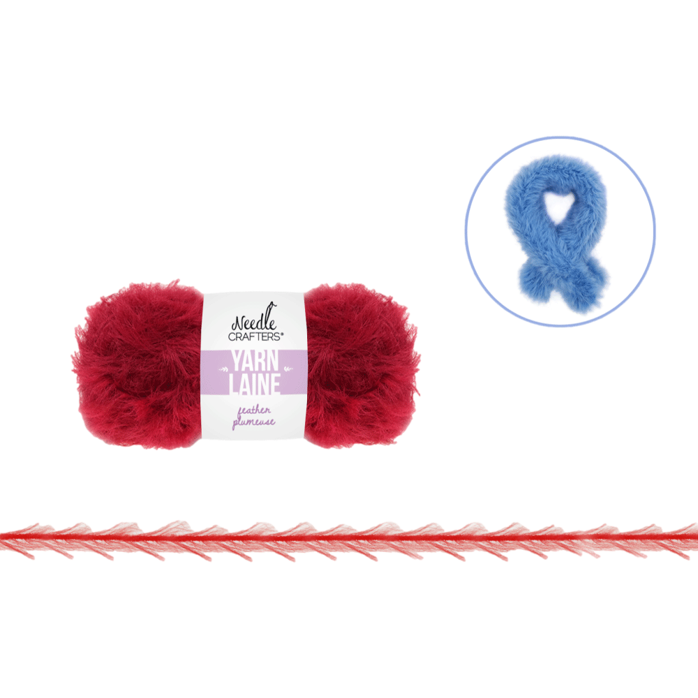 50g Light Pink Nylon Feather Yarn Ball - Maison Handal