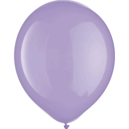 9" Latex Balloons sold by RQC Supply Canada located in Woodstock, Ontario shown in lavender colour