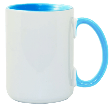 Colour Handle/Inner 15 oz Mugs Orca Coated - Sublimation