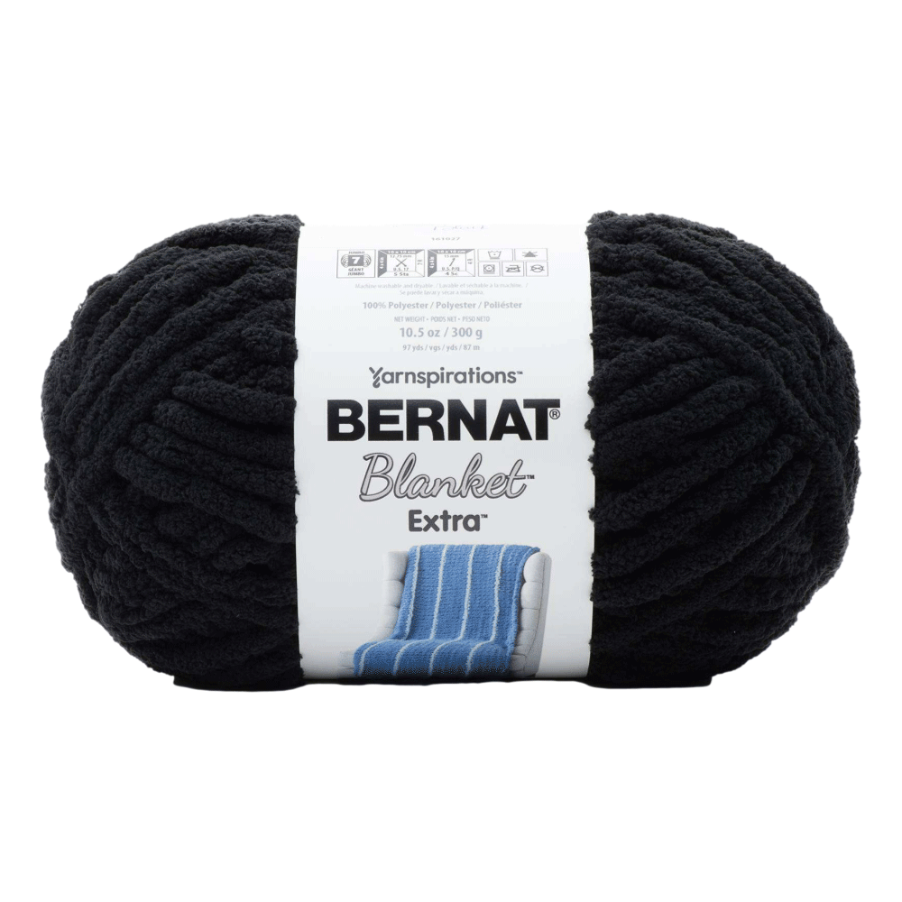 Bernat Blanket Yarn-Navy 