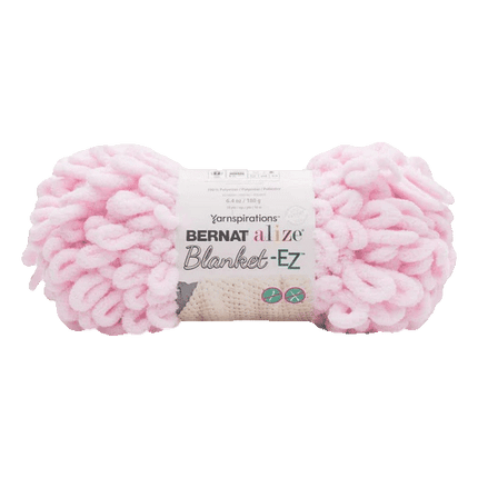 Yarnspirations Bernat Alize Blanket - EZ Yarn sold by RQC Supply Canada an arts and Craft Store located in Woodstock, Ontario showing powder pink colour