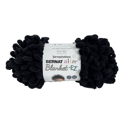 Yarnspirations Bernat Alize Blanket - EZ Yarn sold by RQC Supply Canada an arts and Craft Store located in Woodstock, Ontario showing black colour