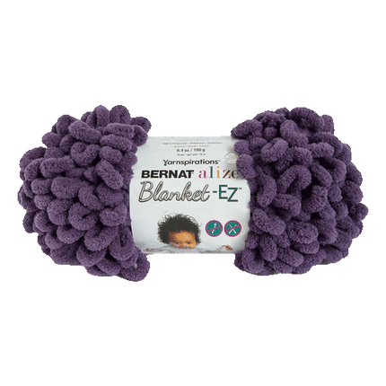 Yarnspirations Bernat Alize Blanket - EZ Yarn sold by RQC Supply Canada an arts and Craft Store located in Woodstock, Ontario showing mauve colour