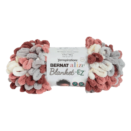 Yarnspirations Bernat Alize Blanket - EZ Yarn sold by RQC Supply Canada an arts and Craft Store located in Woodstock, Ontario showing warm clay