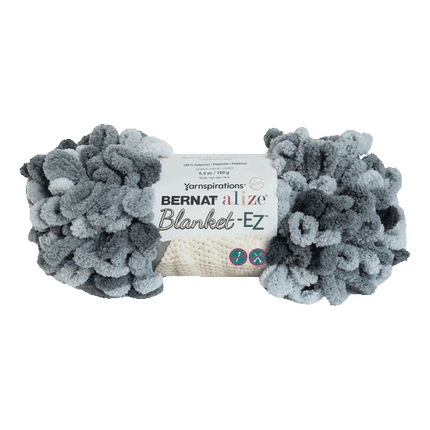Yarnspirations Bernat Alize Blanket - EZ Yarn sold by RQC Supply Canada an arts and Craft Store located in Woodstock, Ontario showing slate grey colour