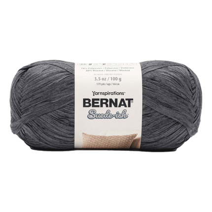 Bernat Suede-ish Yarn sold by RQC Supply Canada located in Woodstock, Ontario shown in Soot colour