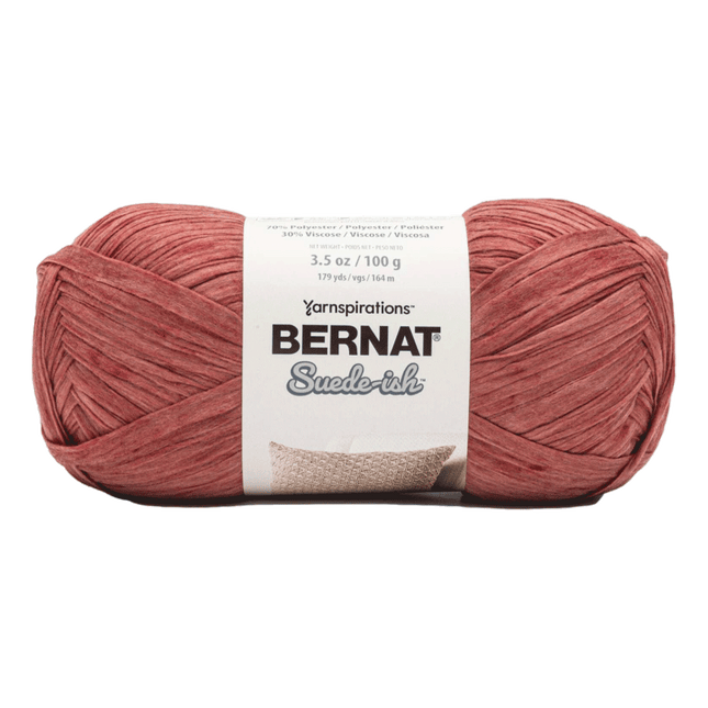 Bernat Suede-ish Yarn sold by RQC Supply Canada located in Woodstock, Ontario shown in Garnat colour