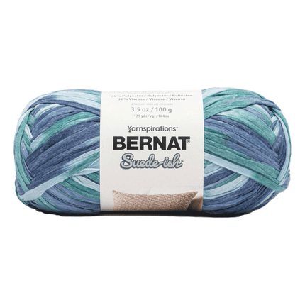 Bernat Suede-ish Yarn sold by RQC Supply Canada located in Woodstock, Ontario shown in Ocean Waves colour