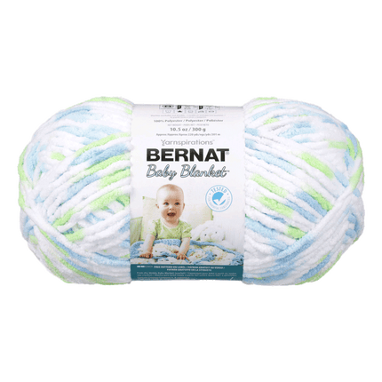 Bernat Baby Blanket Yarn sold by RQC Supply Canada located in Woodstock, Ontario showing Funny Prints colour