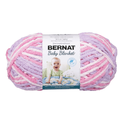 Bernat Baby Blanket Yarn sold by RQC Supply Canada located in Woodstock, Ontario showing Pretty Girl colour