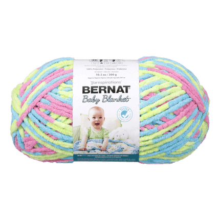 Bernat Baby Blanket Yarn sold by RQC Supply Canada located in Woodstock, Ontario showing Jelly Beans colour