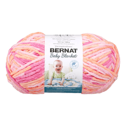 Bernat Baby Blanket Yarn sold by RQC Supply Canada located in Woodstock, Ontario showing Peachy colour