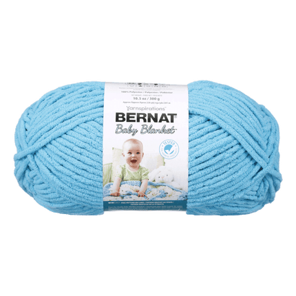 Bernat Baby Blanket Yarn sold by RQC Supply Canada located in Woodstock, Ontario showing Baby Teal colour