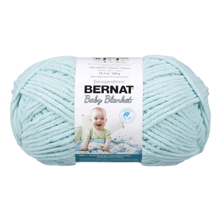 Bernat Baby Blanket Yarn sold by RQC Supply Canada located in Woodstock, Ontario showing seafoam colour