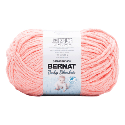 Bernat Baby Blanket Yarn sold by RQC Supply Canada located in Woodstock, Ontario showing coral blossom colour