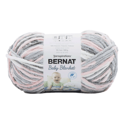 Bernat Baby Blanket Yarn sold by RQC Supply Canada located in Woodstock, Ontario showing baby greys colour